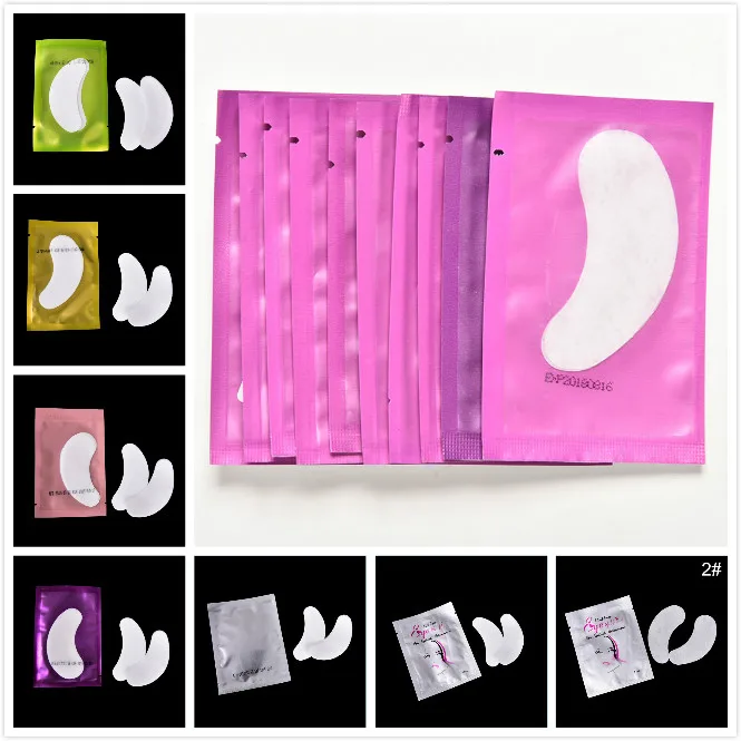 5/10 пар бумажных пластырей для ресниц под глазами накладки бумажные наращивания