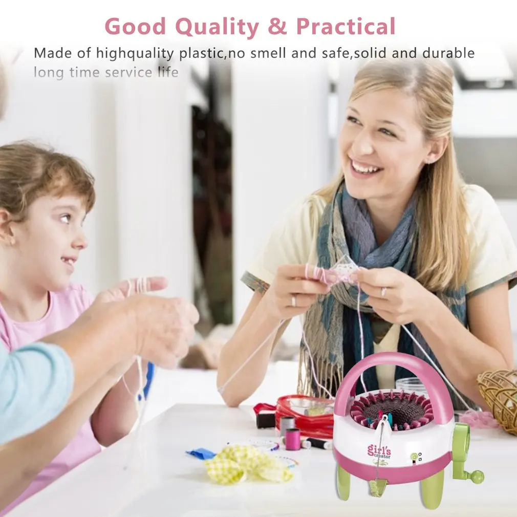 Машинка для вязания шерсти ручной работы 48 спиц цилиндрический шерстяной