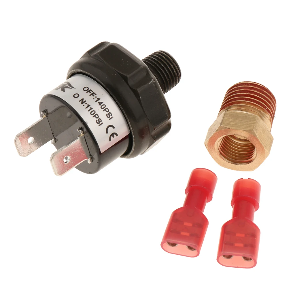 

12V 110-140 PSI Pressure Switch Tank Mount Air Horn Presssure Switch Valve