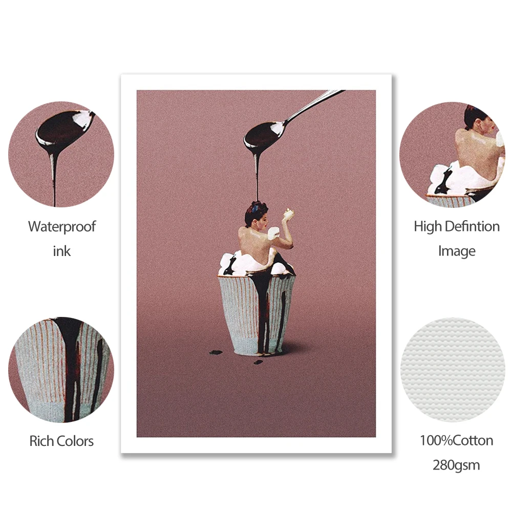 Мультяшная абстрактная фигурка художественная картина домашний декор фотообои