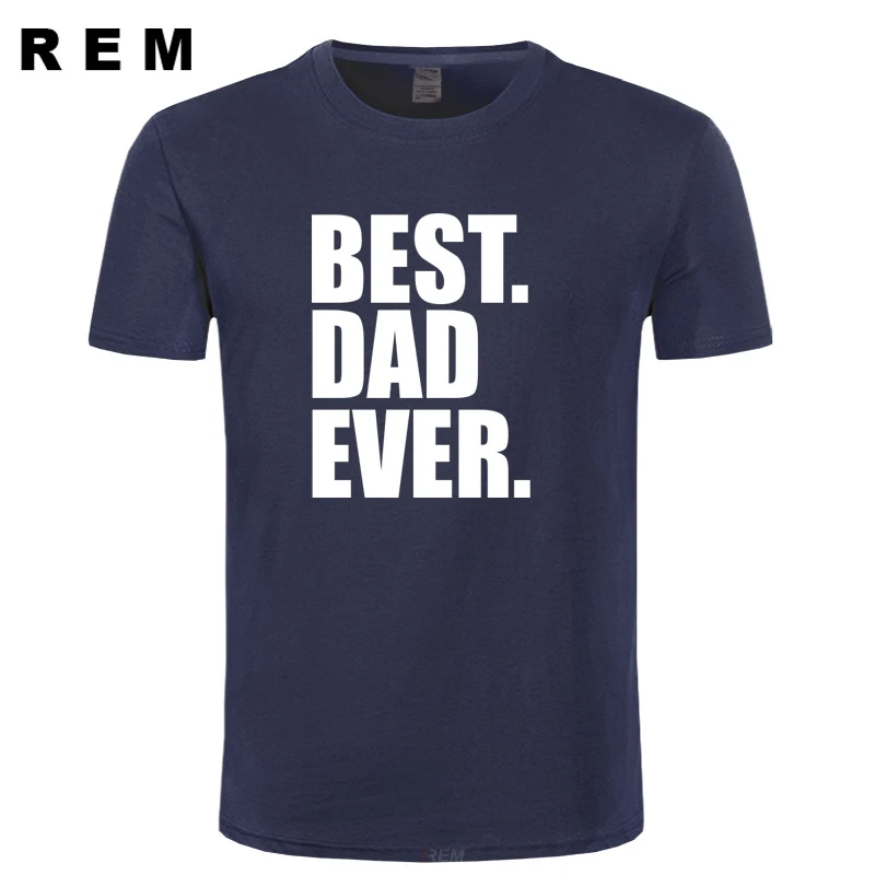 

Новинка, подарок на день отцов, лучший папа, когда-либо, Мужская футболка с принтом, футболка для мужчин, короткий рукав, круглый вырез, хлопо...