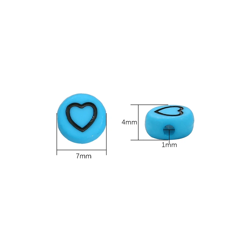100 шт. круглые акриловые бусины 4 х7 мм | Украшения и аксессуары