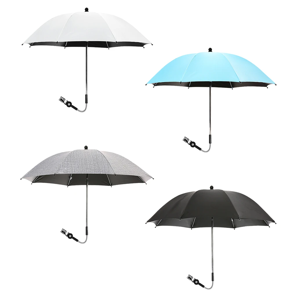 

Detachable Baby Stroller Umbrella Infant Buggy Pram Pushchair Trolley Accessories UV 50+ Large Parasol Rain Protecter Cover 75cm