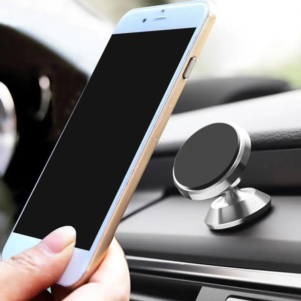 

Universal Magnetic Car Phones Holder Stand 360 Degree Navigation Car GPS Phone Bracket Mount Dashboard Magnetic Mobile Rota I8D1