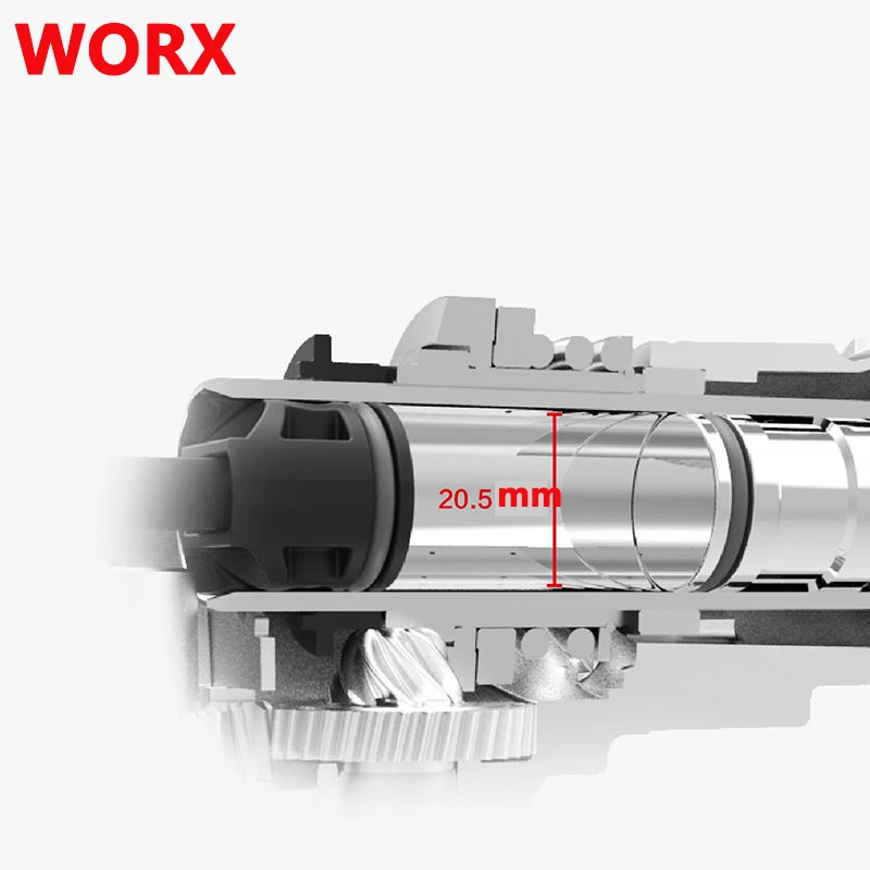 Ударная дрель WORX WU388 бесщеточный двигатель с перезаряжаемой литиевой батареей 1200