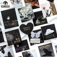 mr paper 4 designs expired romantic series ins style creative sticker decoration basic landscape hand account material