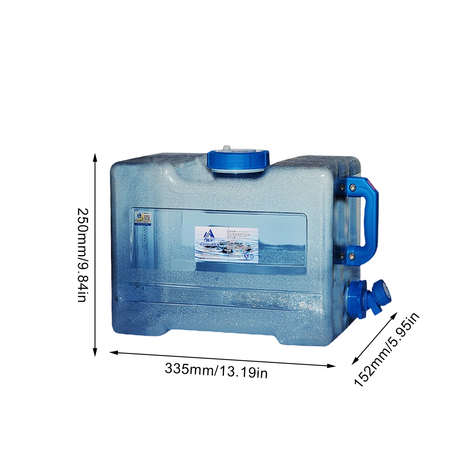 

Portable Water Tank Container 6/8/13/18L Car Driving PC Thickened Water Bucket Container With Faucet For Camping Hiking