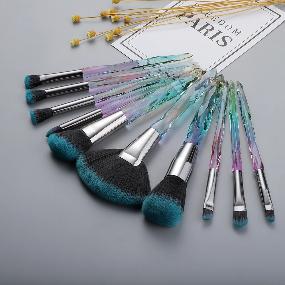 Профессиональный набор кистей для макияжа FLD 10 шт. пудры румян подводка глаз