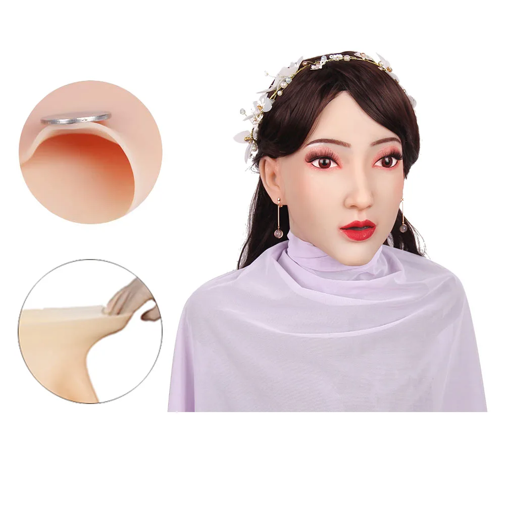 Мягкая здоровая силиконовая Кристин фальшивая маска искусственная с