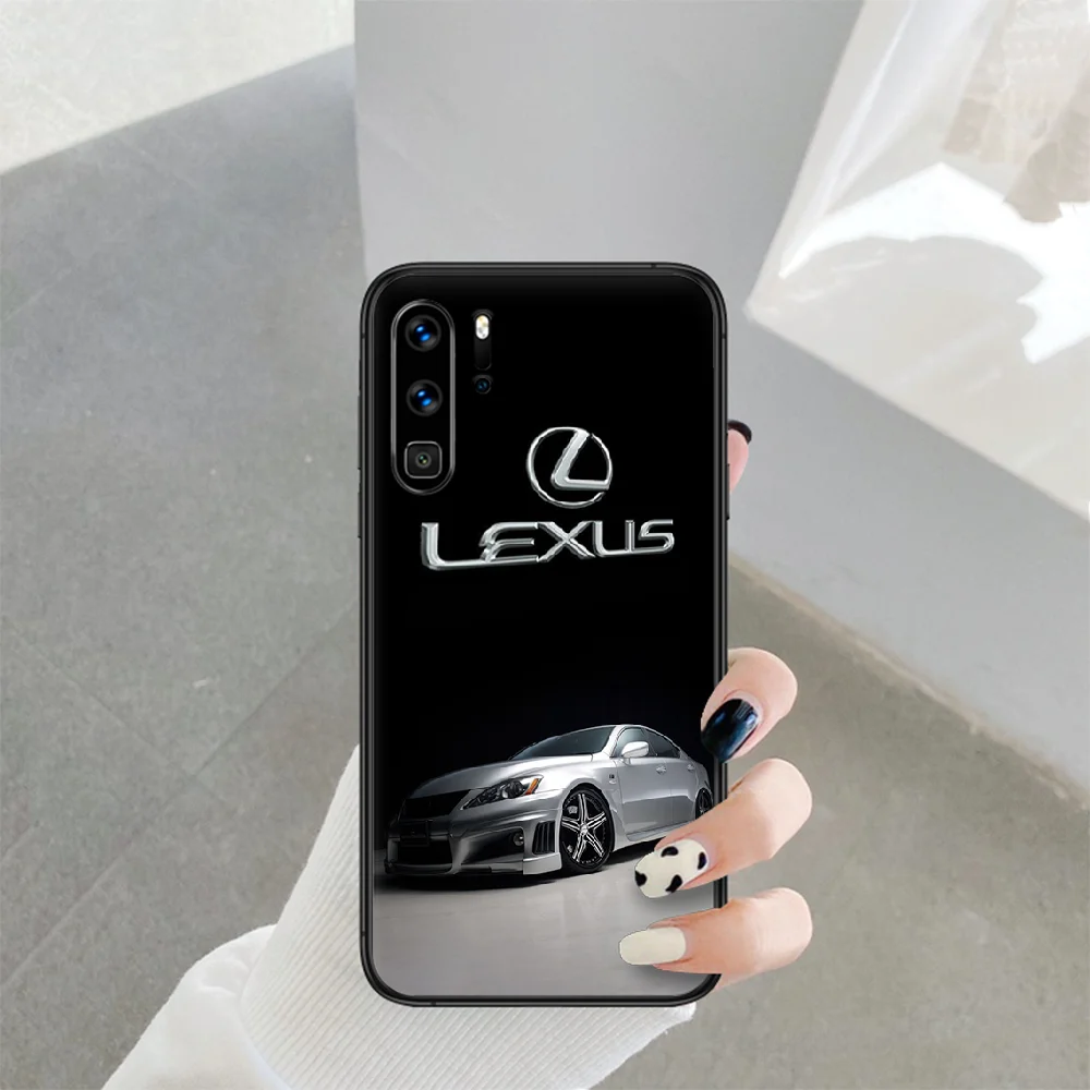 

lexuse car Phone Case For Huawei P Mate Smart 10 20 30 40 Lite Z 2019 Pro black Prime Trend Coque Painting Cell 3D Bumper Soft