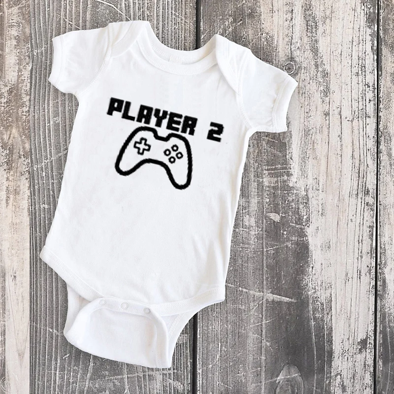 

daddy tshirt matching family tops player 1 and player 2 tees matching holiday top kids print father and son gift shirt cotton
