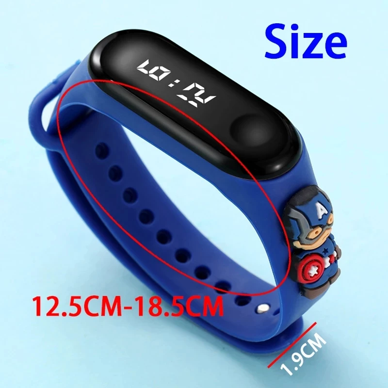 Часы Marvel Legends водонепроницаемые со светодиодной подсветкой диснеевские Мстители