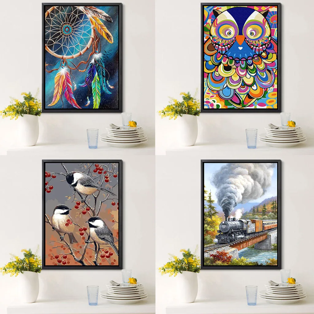 

30*40cm point diamond painting landscape pattern 5D Embroidery Paintings Rhinestone Pasted DIY Diamond Painting Cross Stitch New