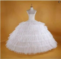 white super big 6 hoop wedding bridal prom petticoat underskirt crinoline