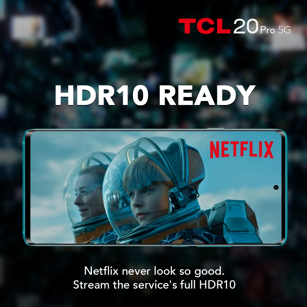 Смартфон глобальная версия TCL 20 Pro 6 + 256 ГБ NFC 67 дюйма FHD AMOLED Snapdragon 750G Беспроводная