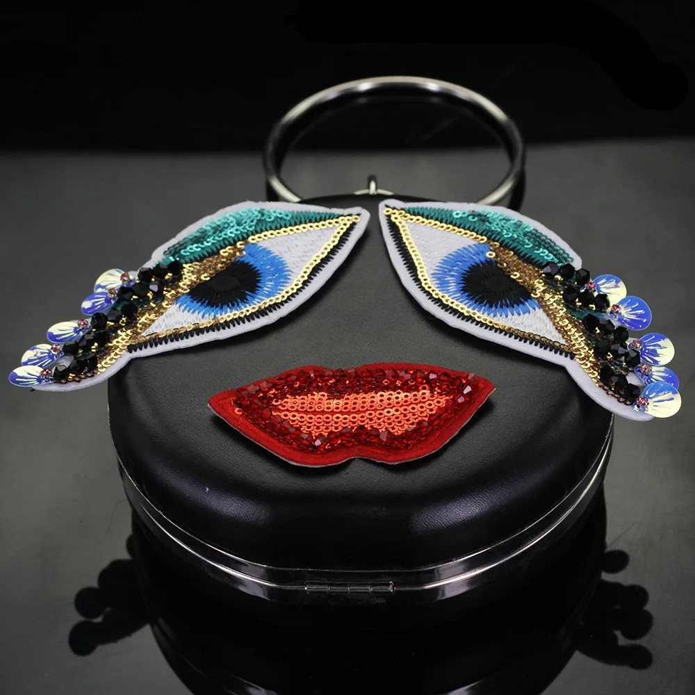 3D Ручная работа блестки рот бисер патч для одежды аппликация шитья милая Ткань