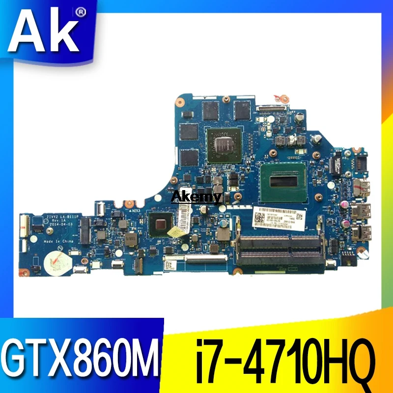 HD FRU: 5B20G57047 для Lenovo Ideapad Y50 70 материнская плата ноутбука ZIVY2 LA B111P SR1PX I7 4710HQ HM87 860M 2GB