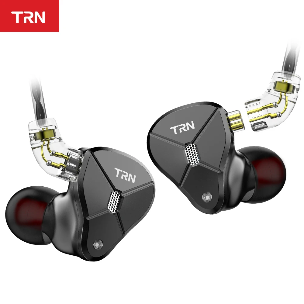 TRN BA5 5BA наушники в ухо Металлические IEM HIFI монитор для бега Спортивная гарнитура