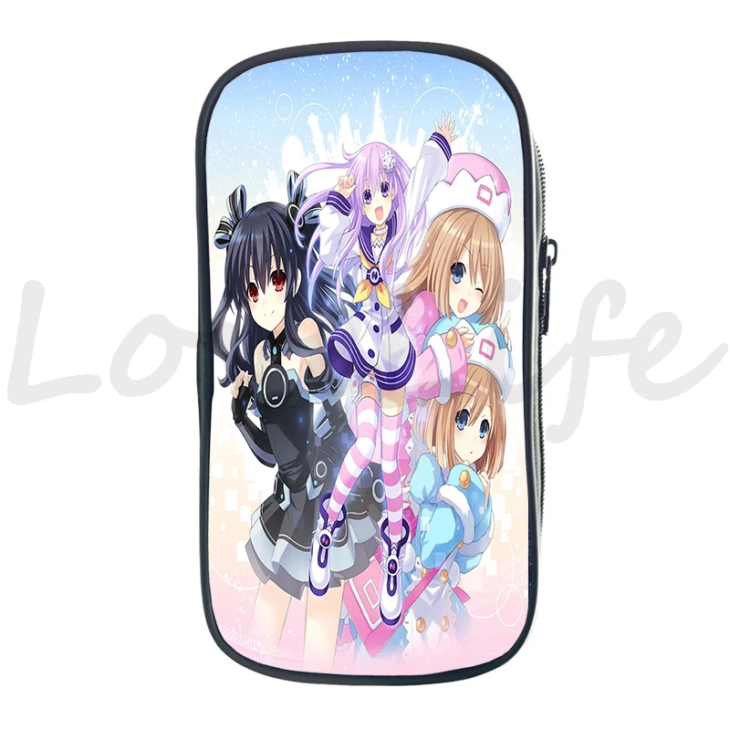 Neptunia Аниме карандашей пенал для студентов мультфильм Карандаш Чехол дети милые