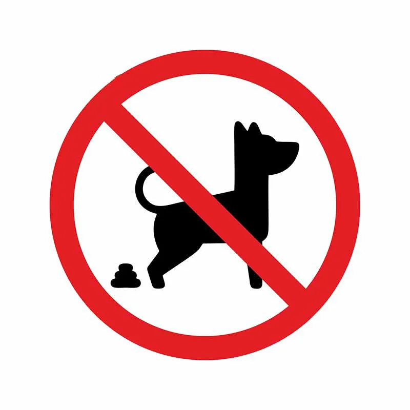 

Car Stickers, Motorcycle Decals No Dog Pooping Decorative Accessories,to Cover Scratches Sunscreen Waterproof PVC.13cmx13cm