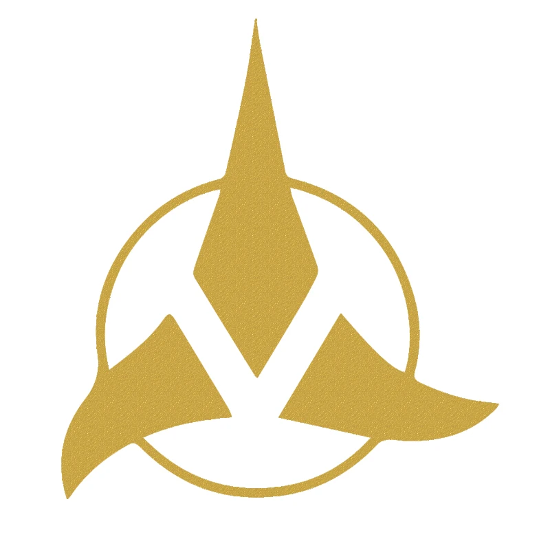 EmpireYing 3 Sizes 8 Colors Animated Sci-fi War Star Klingon Empire Symbol Car Sticker SUV Truck Bumper Kayak Decor Vinyl Decals |