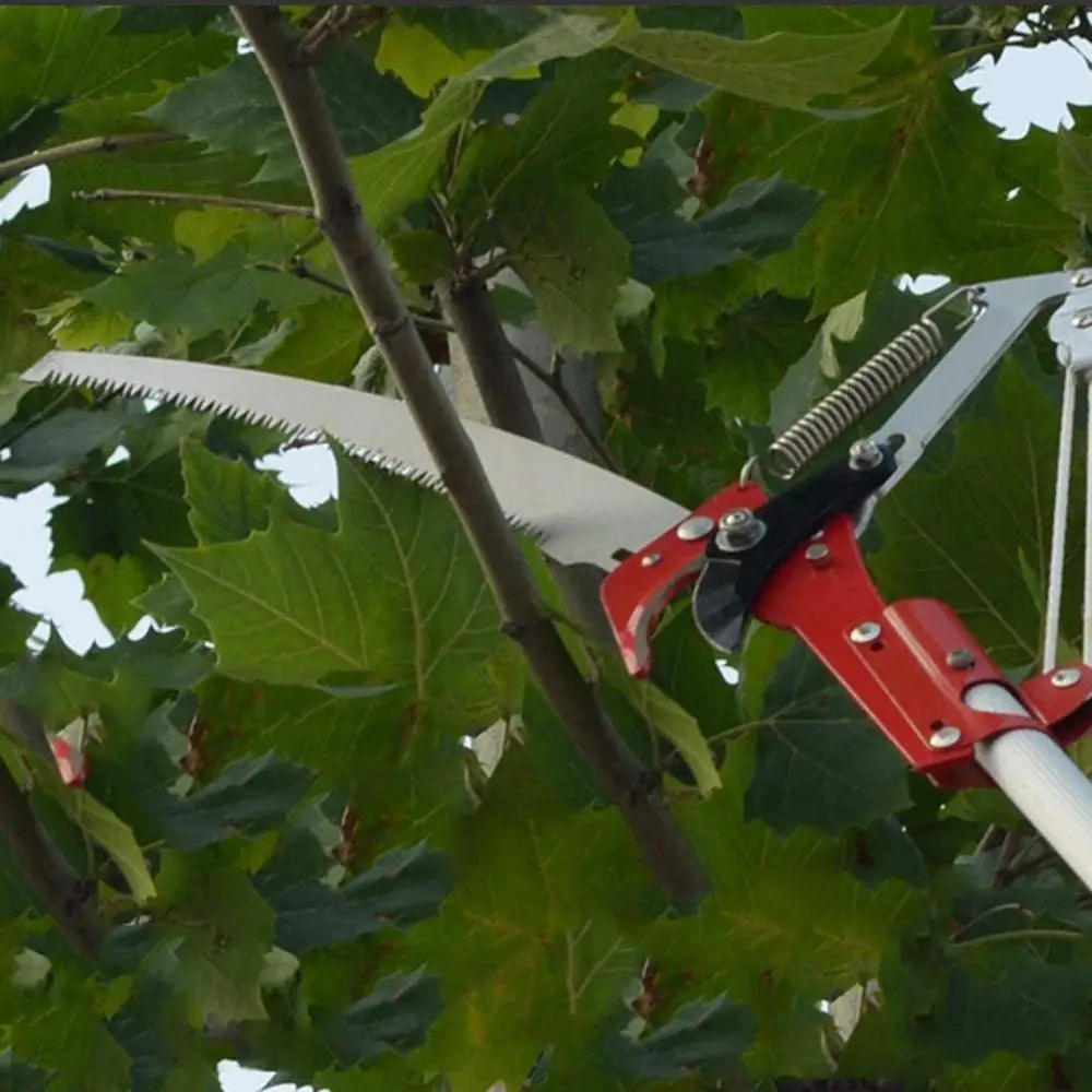 Outdoor High-altitude Extension Lopper Branch Scissors with Saw Ropes Extendable Tree Pruning Cutter Garden Trimmer Tool | Инструменты