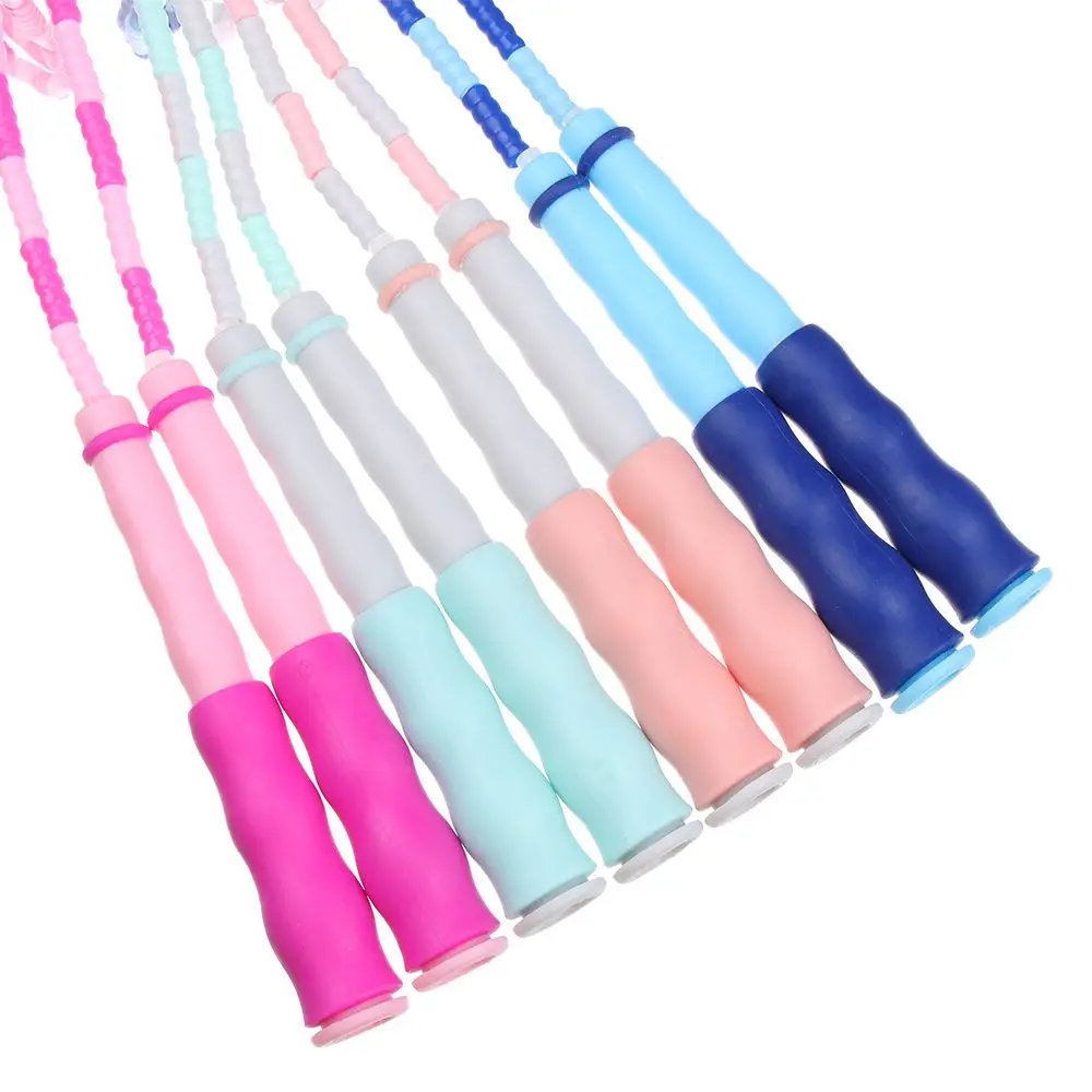 Adjustable Gym PVC Exercise Kids Adults Tangle-Free Beaded Jump Rope Weight Loss Bamboo Jumping Fitness Equipment | Спорт и