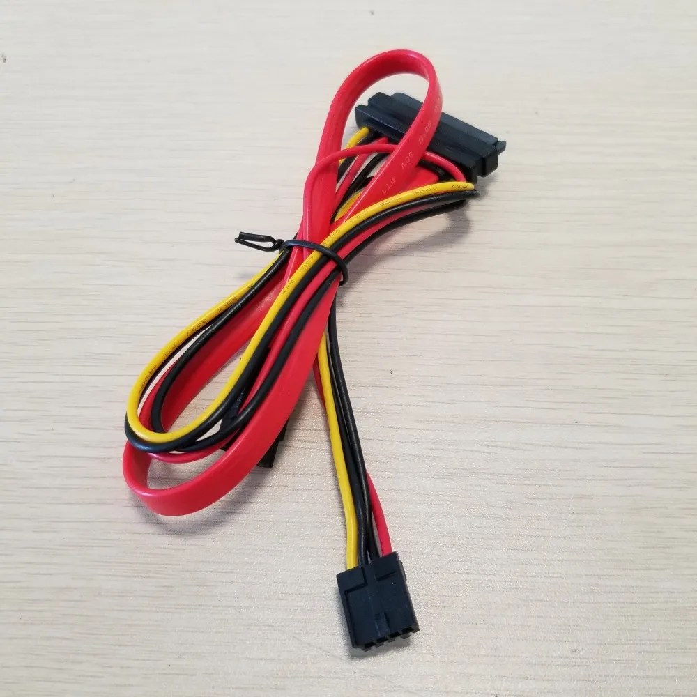 2 в 1 7Pin SATA DATA + 4Pin FDD флоппи Power Combo 7 15 контактный кабель|Компьютерные кабели и