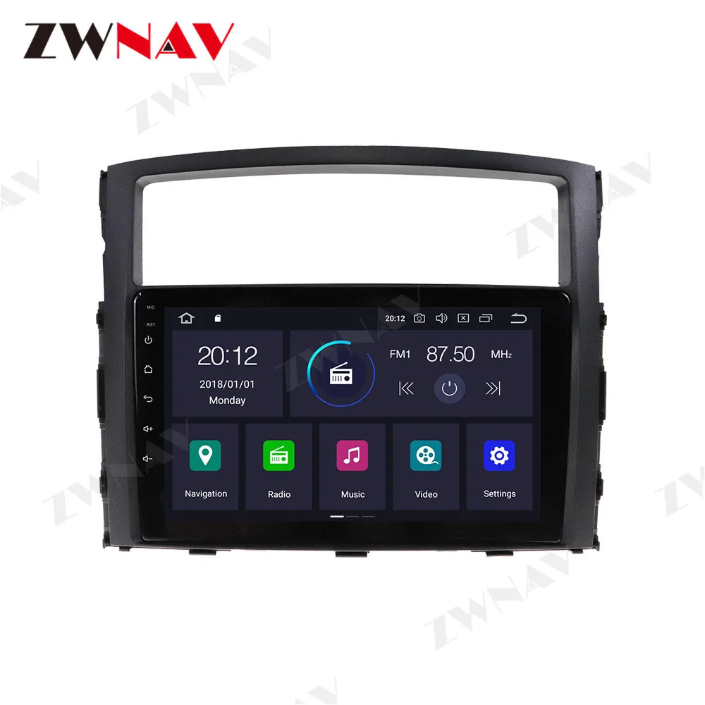 Автомобильный DVD плеер PX6 Android 10 GPS навигация для Mitsubishi Pajero 4 V80 V90 V93 V97 2006 2014 радио