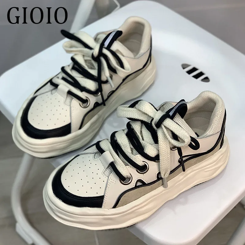 

Gioio Brand New Causal lady Shoes High Quality Gray Fashion Walking Shoes Jogging Sneakers Triple s Track Shoes For Women