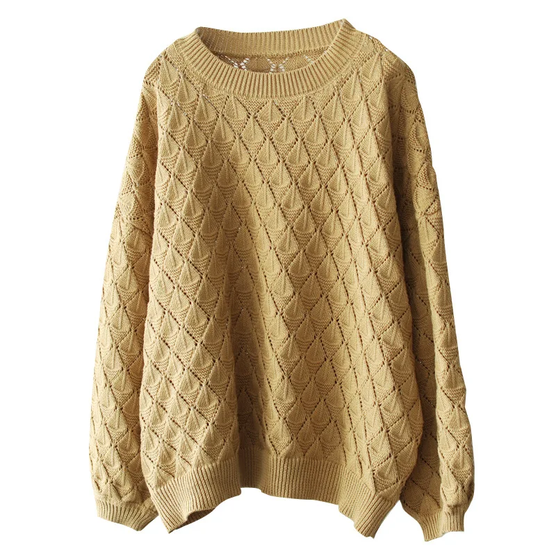 Осенний свитер женские вязаные свободные модные пуловеры новинка 2019 топы