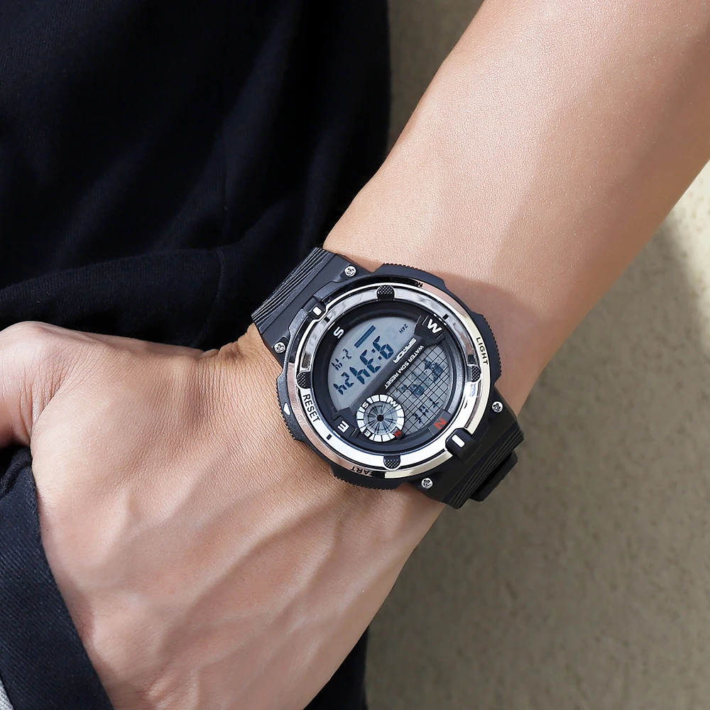 Sanda цифровой Для мужчин спортивные часы Shock Военные мужские наручные с механизмом