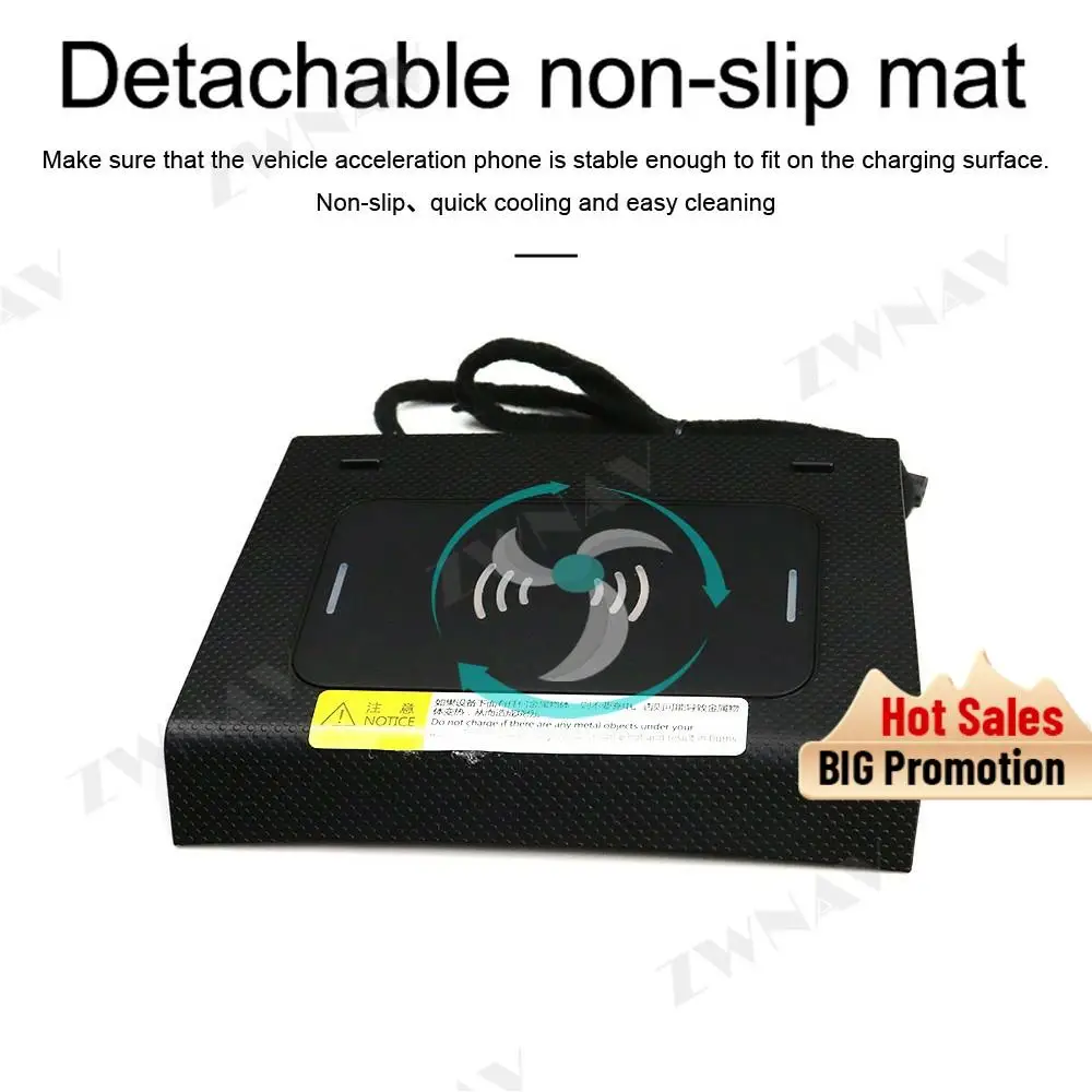 

QI автомобильное Интеллектуальное Быстрое беспроводное зарядное устройство для BYD Song SUV 2016-2018 интеллектуальное инфракрасное Быстрое беспро...