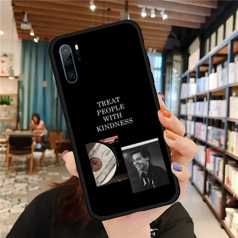 

Harry Styles Treat People With Kindness Phone Case For Huawei honor Mate P 9 10 20 30 40 Pro 10i 7 8 a x Lite nova 5t Silicone