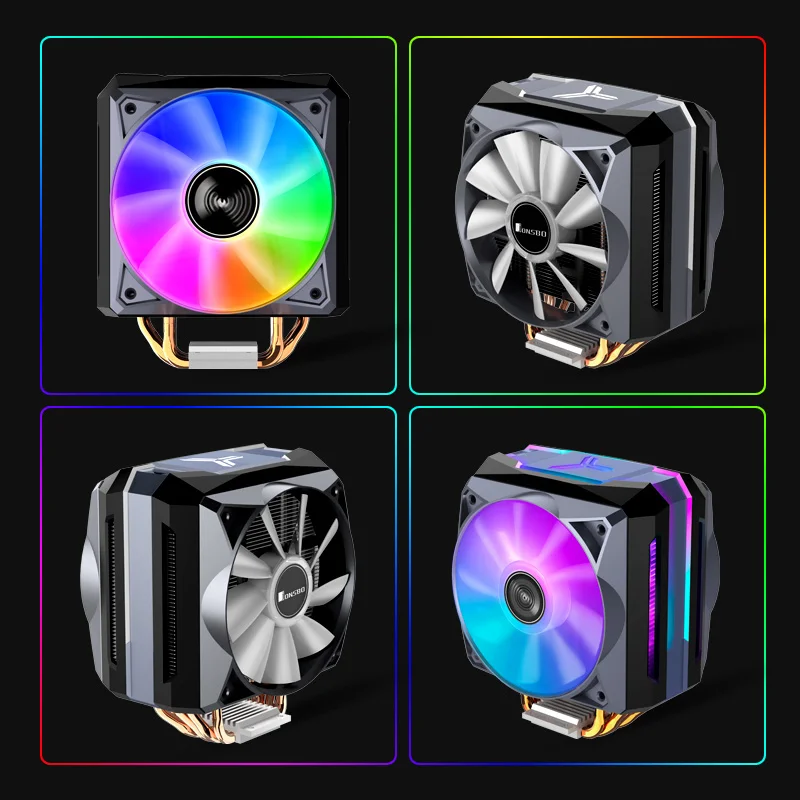 

Радиатор ЦП Jonsbo CR-1100 6, тепловая трубка 5 В/3 контакта, бесшумный вентилятор RGB, регулирование скорости PWM, подходит для Intel 775 1155 1156 AM4