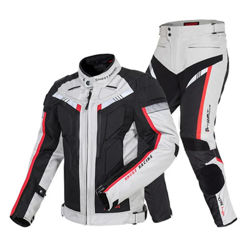 

Waterproof Motocross Jacket+Pants Windproof Motorcycle Jacket Man Racing Jacket Riding Suit Windproof Moto Coat Protective Gear