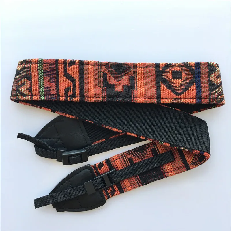 HEONYIRRY 3 in 1 Retro Style Double Cotton Yard Colorful Pattern Camera Shoulder Neck Sling Hand Strap Belt For Canon Nikon Sony |