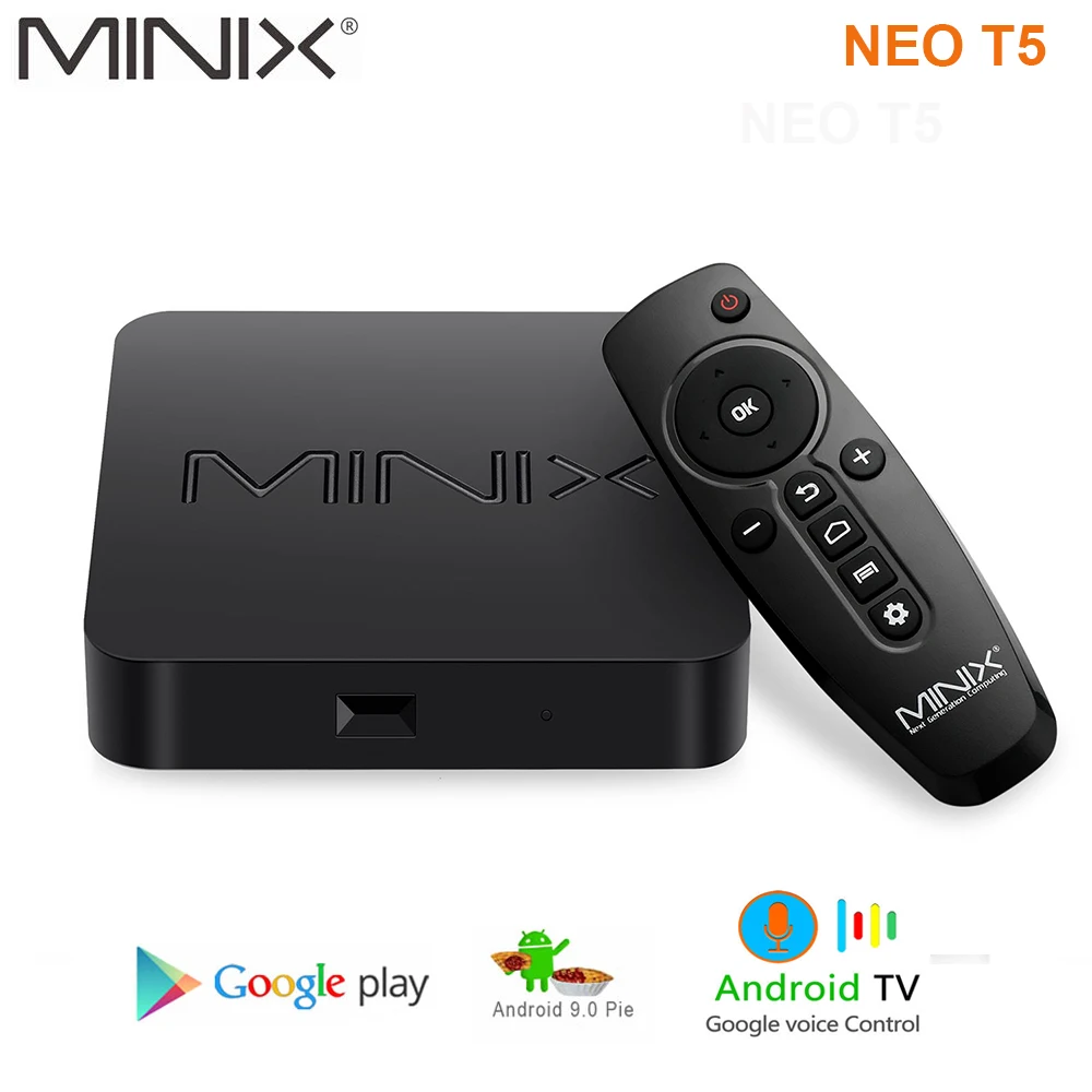 20 шт MINIX Новый NEO T5 tv BOX Amlogic S905X2 2G 16G Chromecast 4K Ultra HD Google Сертифицированный Android 9 0 Pie Smart
