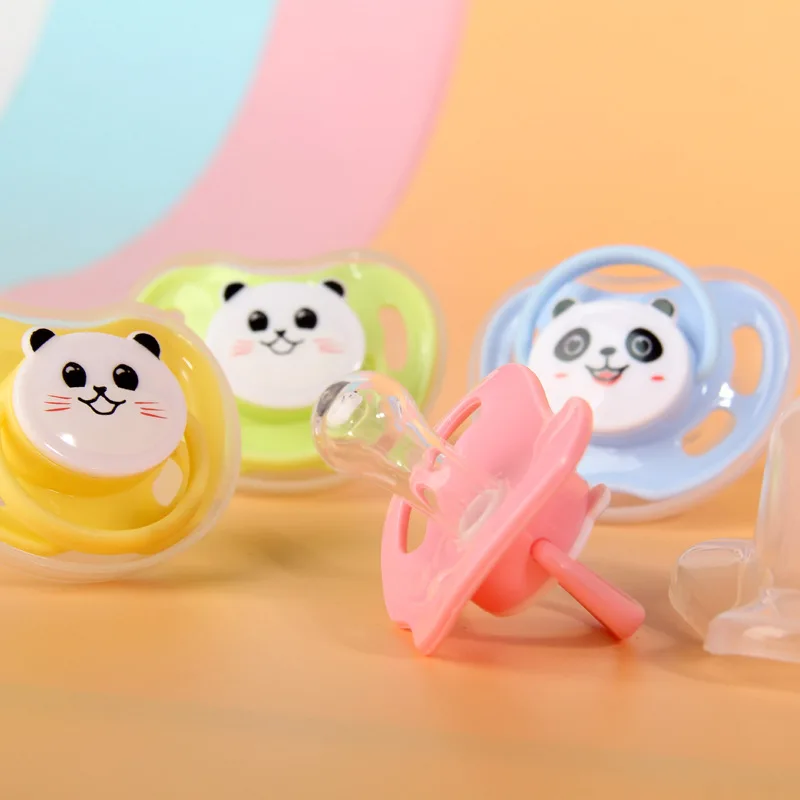 Детская мультяшная соска силиконовая для грудного молока круглая головка соски