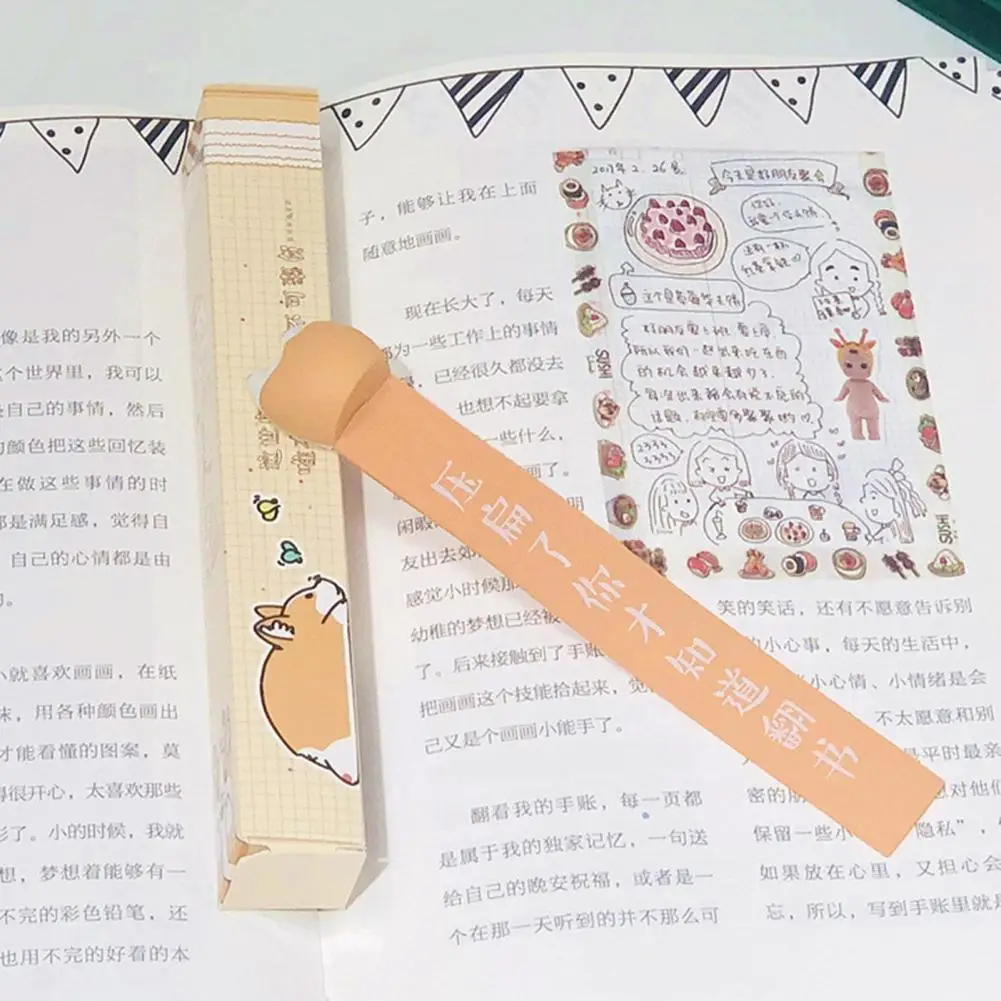 

Long Lasting Excellent Practical Scrapbook Bookmark Smooth Surface for Students