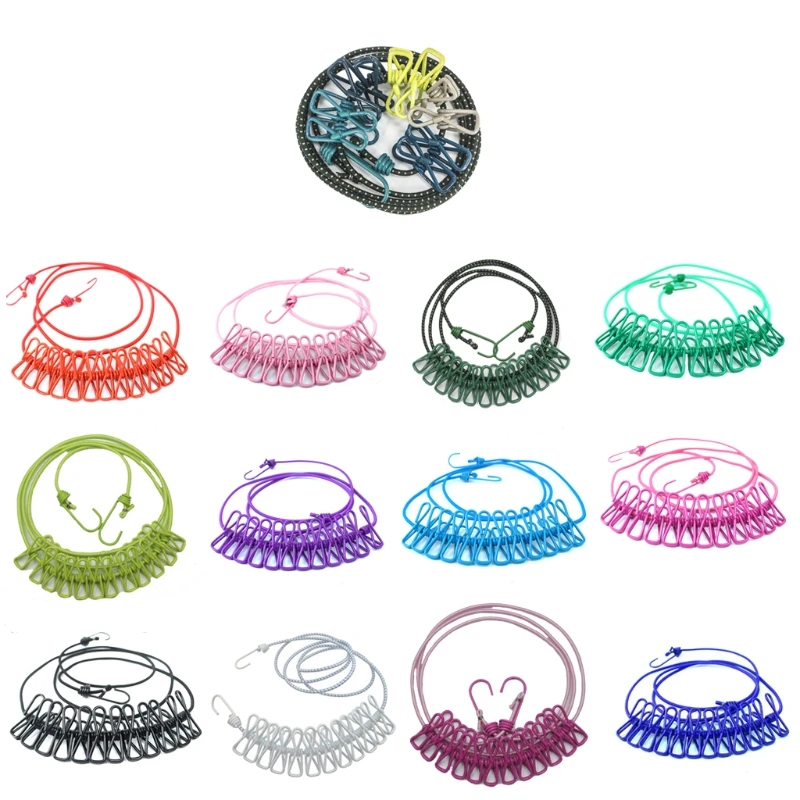 

Sock Line Hanging Laundry Drying Rope Suitable for Drying Socks Underwear Tops Swimsuits for Trousers Brassieres Towels