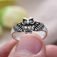 new arrival 30 silver plated trendy cute owl animal ladies ring hot sell jewelry women party gift no fade