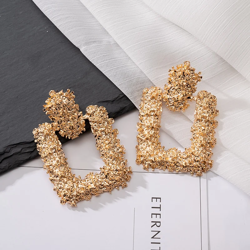 

Fashion Statement Earrings Large Geometric Earrings For Women Hanging Dangle Earrings Drop Earrings 2021 Modern Female Jewelry