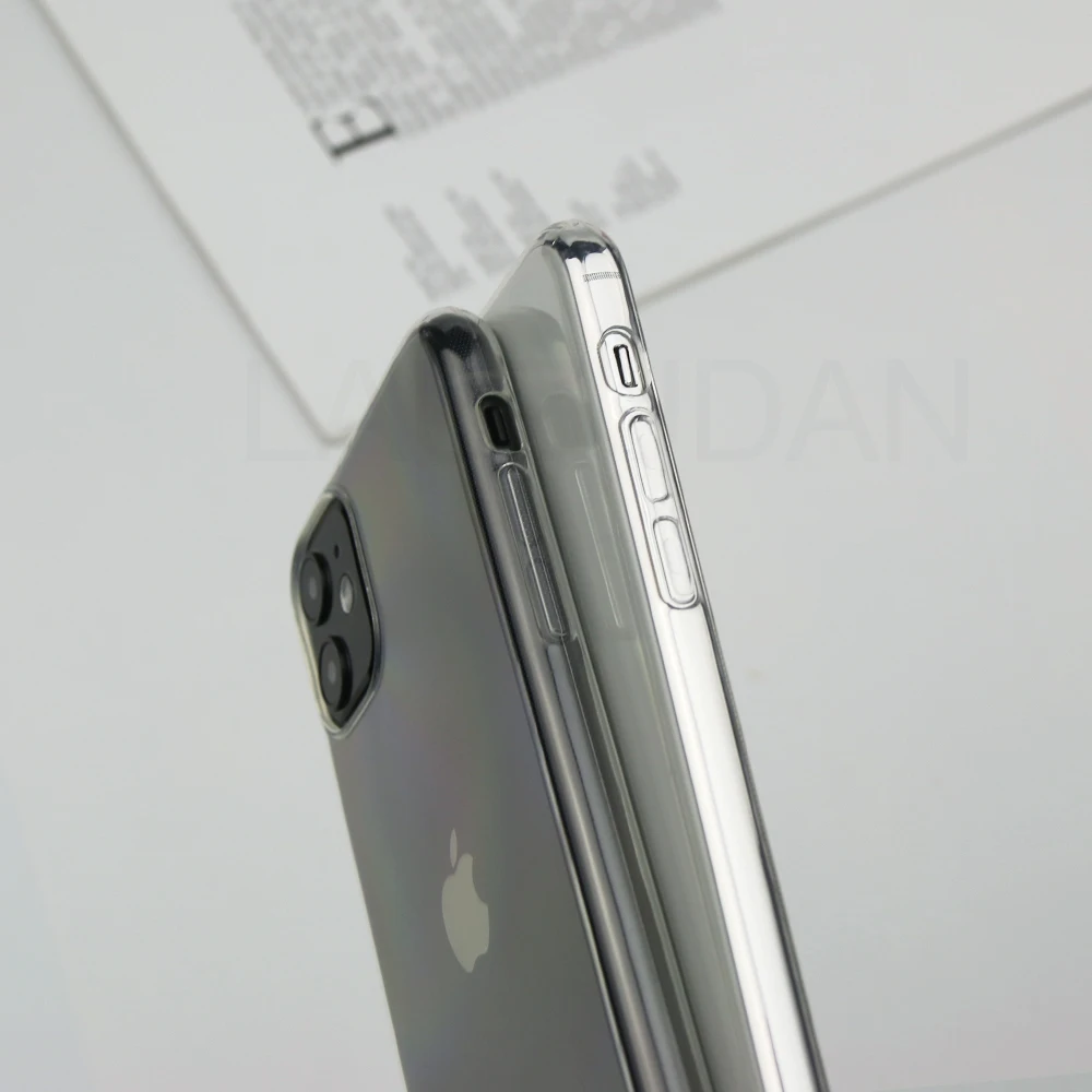 Ультратонкий Прозрачный чехол для телефона iPhone 11 7 силиконовый мягкий накладка 12