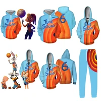 movie space jam 2 a new legacy cosplay zipper hoodie sweatshirt jacket pullover coat spring autumn winter clothes