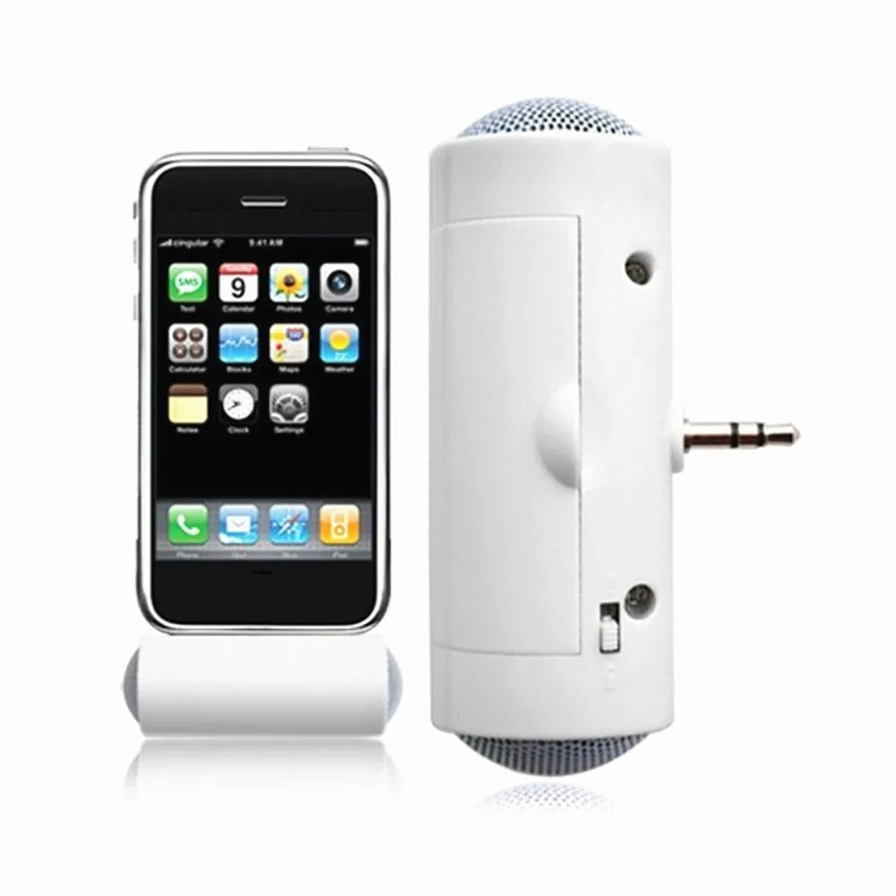 

Mini The Latest Stereo Speakers MP3 Player Amplifier Speakers For Smartphones With 3.5MM Connectors For iPhone iPod MP3 White