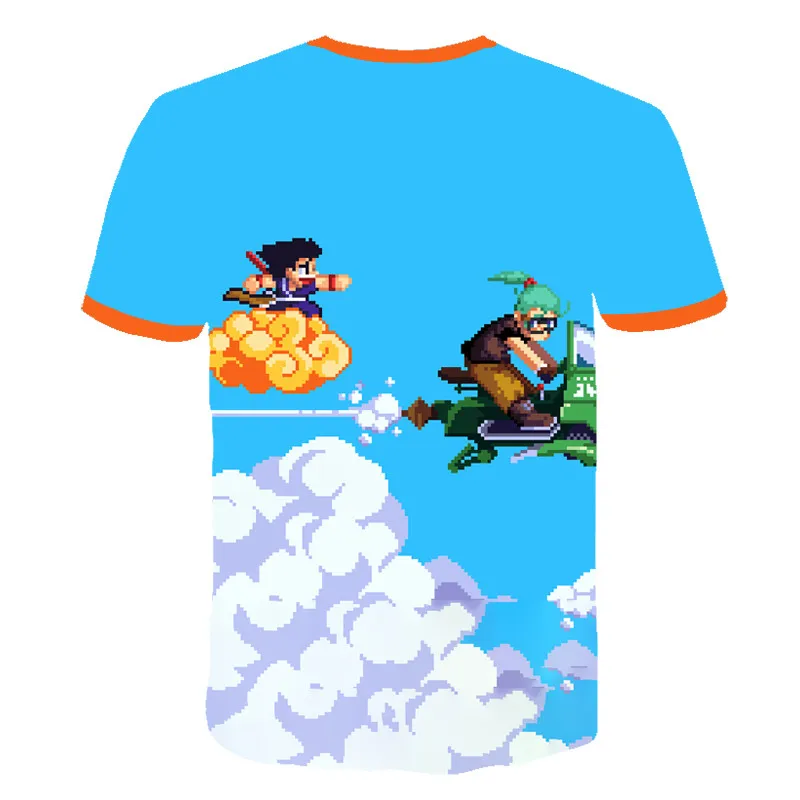 Новинка года, Детская футболка с 3d принтом Dragon Ball DBZ Bulma Super Saiyan vegeta футболка с японским аниме летняя модная детская футболка