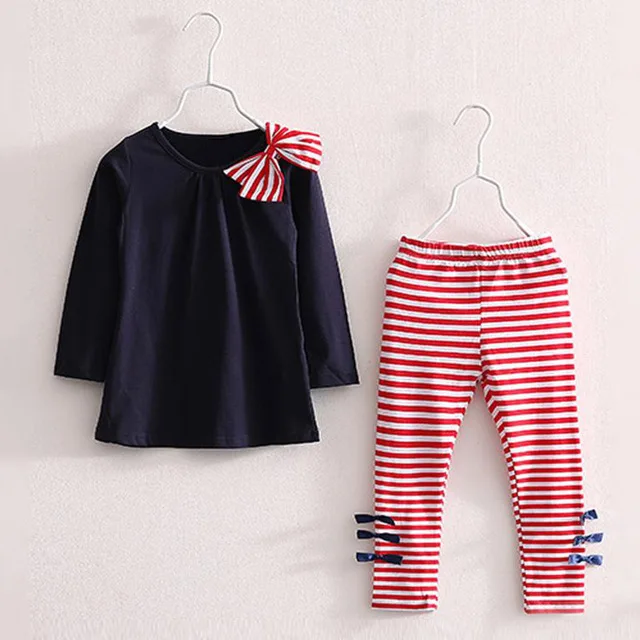 Bear Leader/ г.; весенне-зимняя одежда для девочек; комплект из 2 предметов; Рождественский наряд; детская одежда; спортивный костюм; костюм для девочек; комплекты одежды - Цвет: navy blue -az1788
