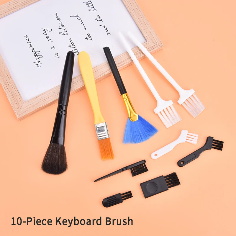 

10 шт., портативная Антистатическая щетка для клавиатуры