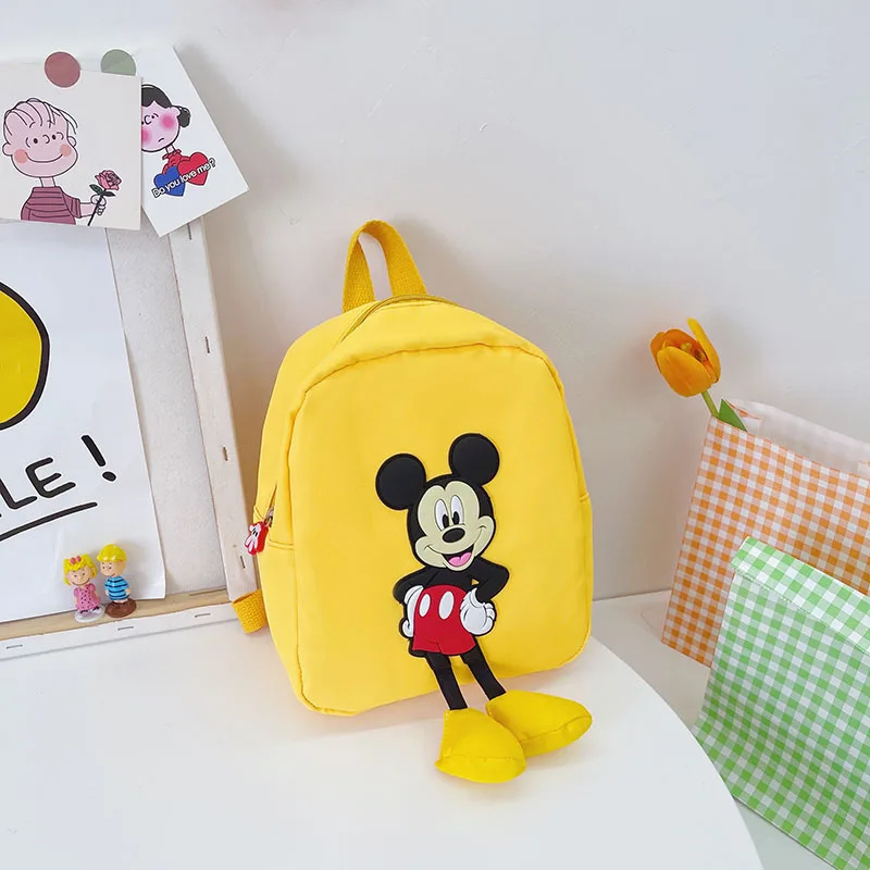 Детский школьный ранец для мальчиков и девочек однотонный рюкзак с мультяшным